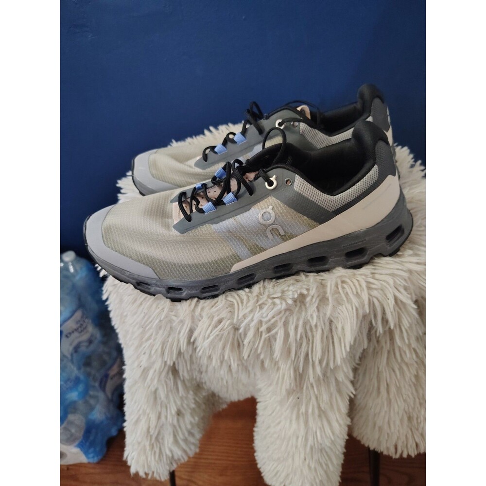 On Cloudvista Sneakers Women's Alloy Black Lace Up Trail Running Shoes Size 10